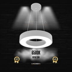 ANELLO - Modern Sarkıt LED Avize Gri Kasa - 6500K - Beyaz Işık - 40 cm