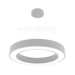 ANELLO - Modern Sarkıt LED Avize Gri Kasa - 6500K - Beyaz Işık - 60 cm
