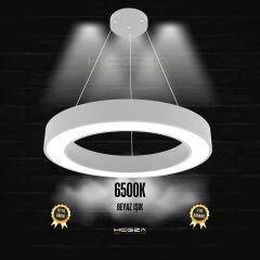 ANELLO - Modern Sarkıt LED Avize Gri Kasa - 6500K - Beyaz Işık - 60 cm