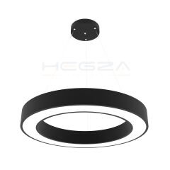 ANELLO - Modern Sarkıt LED Avize Siyah Kasa - 3000K - Sarı Işık - 60 cm