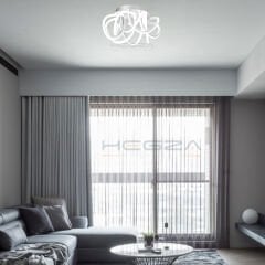 TORCELLA - Plafonyer LED Avize Gri Kasa - 6500K - Beyaz Işık