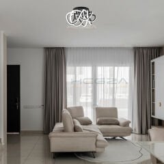 TORCELLA - Plafonyer LED Avize Siyah Kasa - 4000K - Gün Işığı