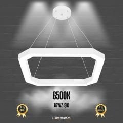 BAGEL - Modern LED Avize Beyaz Kasa - 6500K - Beyaz Işık