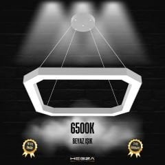 BAGEL - Modern LED Avize Gri Kasa - 6500K - Beyaz Işık