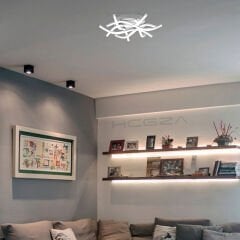 CRISTA – Plafonyer LED Avize Gri Kasa - 6500K - Beyaz Işık