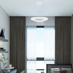 FETTA - Modern LED Avize Beyaz Kasa - 4000K - Gün Işığı