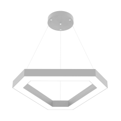 FETTA - Modern LED Avize Gri Kasa - 4000K - Gün Işığı