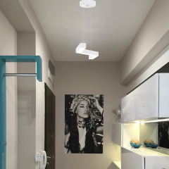 GABBIANO - Modern LED Avize Siyah Kasa - 3000K - Sarı Işık