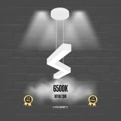 GABBIANO - Modern LED Avize Beyaz Kasa - 6500K - Beyaz Işık