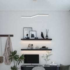 GABBIANO - Modern LED Avize Gri Kasa - 4000K - Gün Işığı