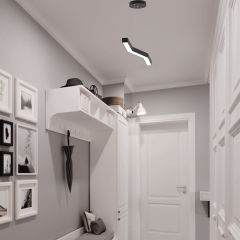 GABBIANO - Modern LED Avize Siyah Kasa - 4000K - Gün Işığı