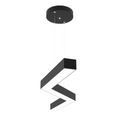 GABBIANO - Modern LED Avize Siyah Kasa - 6500K - Beyaz Işık