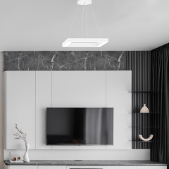 QUATTRO - Modern LED Avize Gri Kasa - 4000K - Gün Işığı