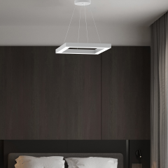 QUATTRO - Modern LED Avize Gri Kasa - 6500K - Beyaz Işık