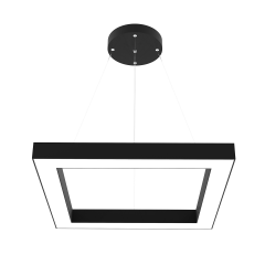 QUATTRO - Modern LED Avize Siyah Kasa - 3000K - Sarı Işık