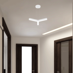 TRES - Modern LED Avize Beyaz Kasa - 3000K - Sarı Işık