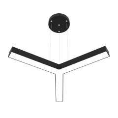 TRES - Modern LED Avize Siyah Kasa - 4000K - Gün Işığı