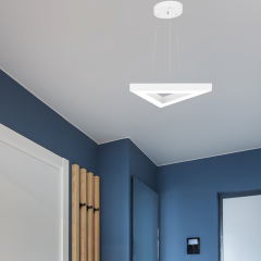 TRIAN - Modern LED Avize Beyaz Kasa - 6500K - Beyaz Işık