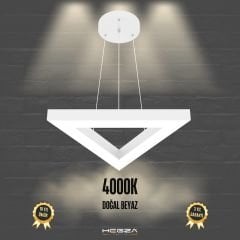 TRIAN - Modern LED Avize Beyaz Kasa - 4000K - Gün Işığı