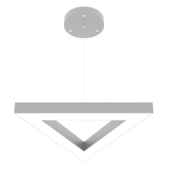 TRIAN - Modern LED Avize Gri Kasa - 3000K - Sarı Işık