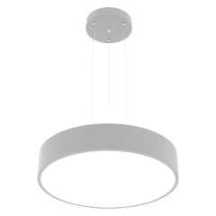 DRUM - Modern LED Avize 40 cm - Gri Kasa - 3000K - Sarı Işık