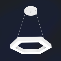 HEXAGON - Modern LED Avize Gri Kasa - 4000K - Gün Işığı