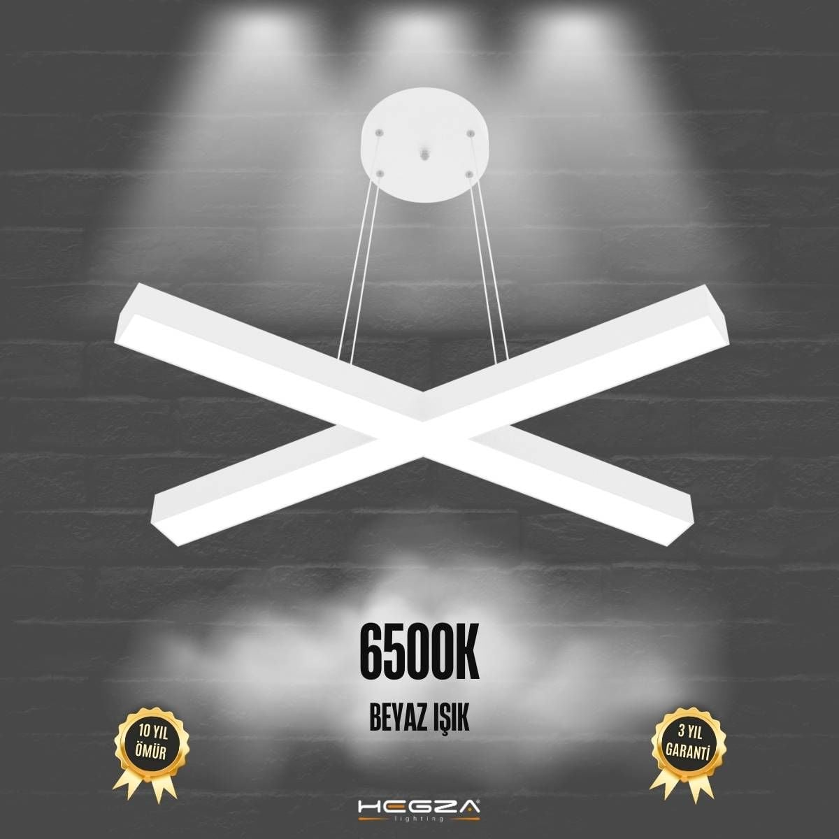 PAPILLON - Modern LED Avize Beyaz Kasa - 6500K - Beyaz Işık