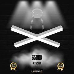 PAPILLON - Modern LED Avize Gri Kasa - 6500K - Beyaz Işık