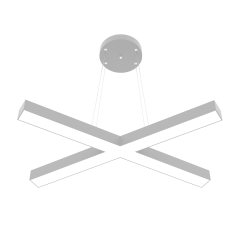 PAPILLON - Modern LED Avize Gri Kasa - 6500K - Beyaz Işık