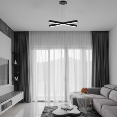 PAPILLON - Modern LED Avize Siyah Kasa - 6500K - Beyaz Işık