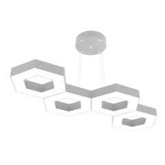 CATENA - Modern LED Avize Gri Kasa - 4000K - Gün Işığı