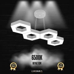 CATENA - Modern LED Avize Gri Kasa - 6500K - Beyaz Işık