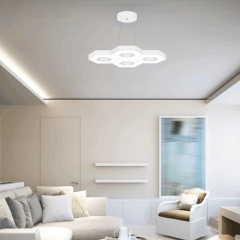 STELLA - Modern LED Avize Siyah Kasa - 4000K - Gün Işığı