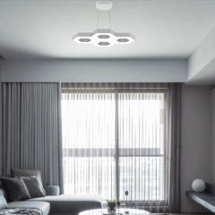 STELLA - Modern LED Avize Siyah Kasa - 4000K - Gün Işığı
