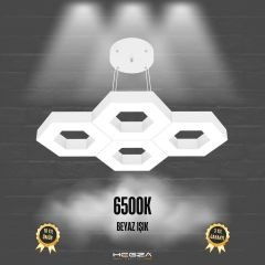 STELLA - Modern LED Avize Beyaz Kasa - 6500K - Beyaz Işık