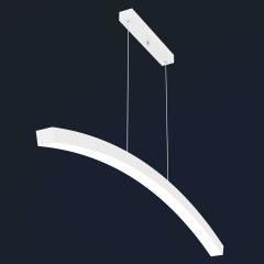 LUNA - Modern LED Avize Gri Kasa - 4000K - Gün Işığı