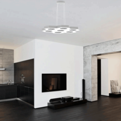 MIELE - Modern LED Avize Beyaz Kasa - 6500K - Beyaz Işık