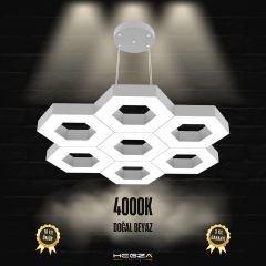 MIELE - Modern LED Avize Gri Kasa - 4000K - Gün Işığı