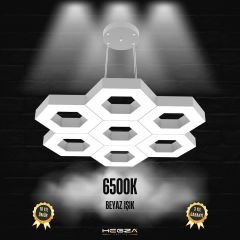 MIELE - Modern LED Avize Gri Kasa - 6500K - Beyaz Işık