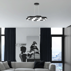 MIELE - Modern LED Avize Siyah Kasa - 3000K - Sarı Işık