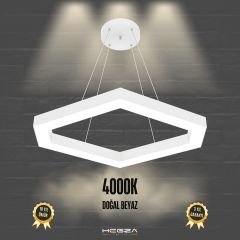 COMETA - Modern LED Avize Beyaz Kasa - 4000K - Gün Işığı