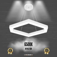 COMETA - Modern LED Avize Beyaz Kasa - 6500K - Beyaz Işık