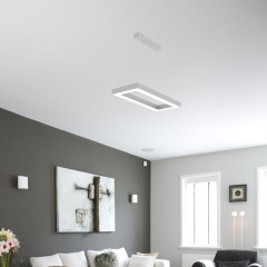 MESITA - Modern LED Avize Siyah Kasa - 3000K - Sarı Işık