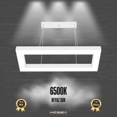 MESITA - Modern LED Avize Beyaz Kasa - 6500K - Beyaz Işık