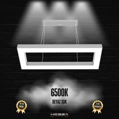 MESITA - Modern LED Avize Gri Kasa - 6500K - Beyaz Işık