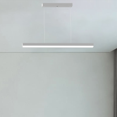 MAGRO - Modern LED Avize 120 cm - Gri Kasa - 4000K - Gün Işığı
