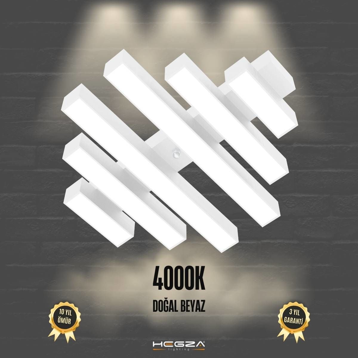 PARRILLA - Plafonyer LED Avize Beyaz Kasa - 4000K - Gün Işığı