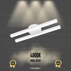 MELLIZO - Plafonyer LED Avize Beyaz Kasa - 4000K - Gün Işığı