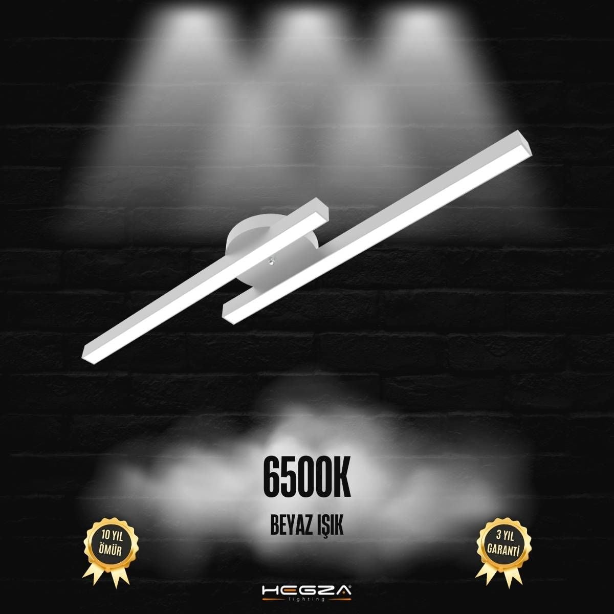 MAREA - Plafonyer LED Avize Gri Kasa - 6500K - Beyaz Işık