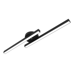 MAREA - Plafonyer LED Avize Siyah Kasa - 4000K - Gün Işığı